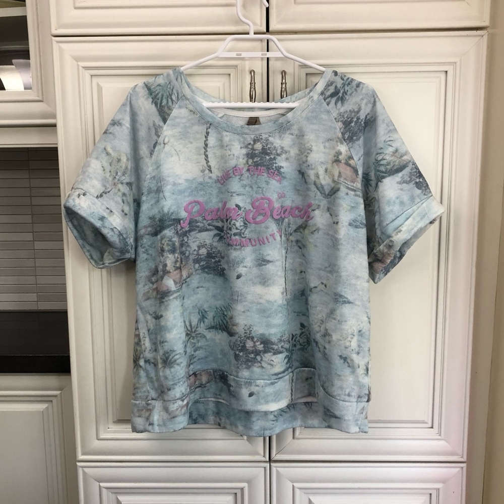SIZE 1X - Penningtons Joy is Contagious women’s s/s sweatshirt